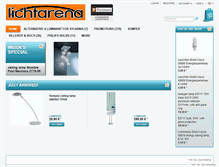 Tablet Screenshot of lichtarena.com